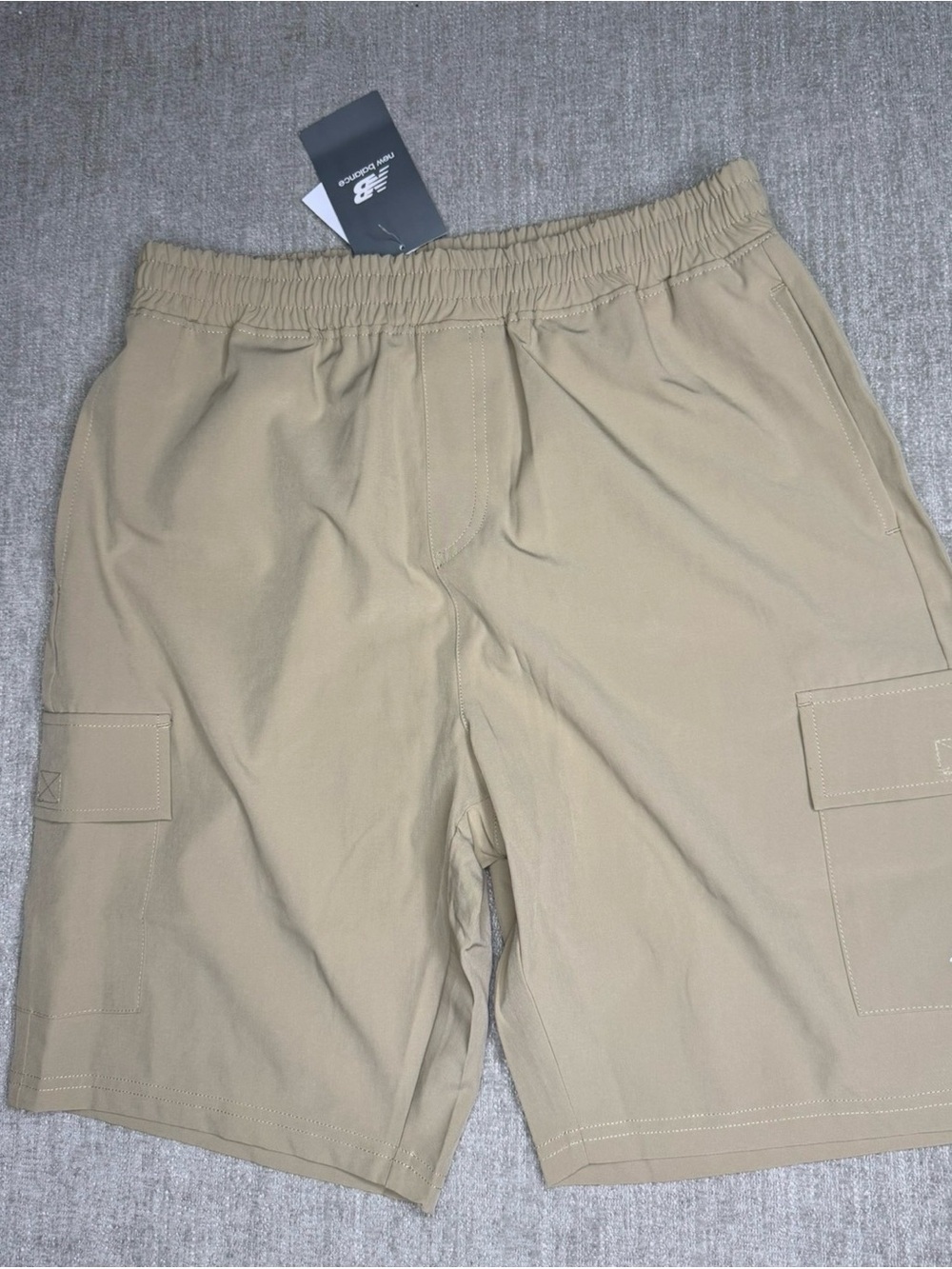 New Balance Youth XL 18/20 Khaki Cargo Shorts Stretch NWT
